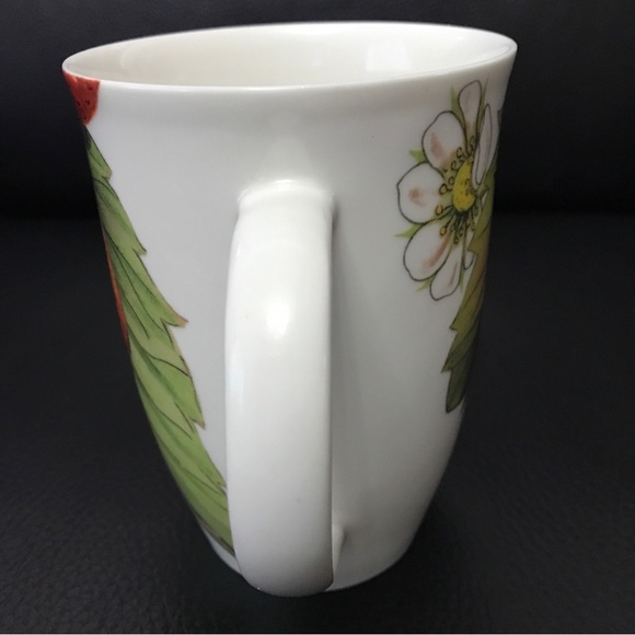 Rare ! Portmeirion mug 400 ml NEW Strawberry Blossom Eden Fruit - Picture 3 of 6